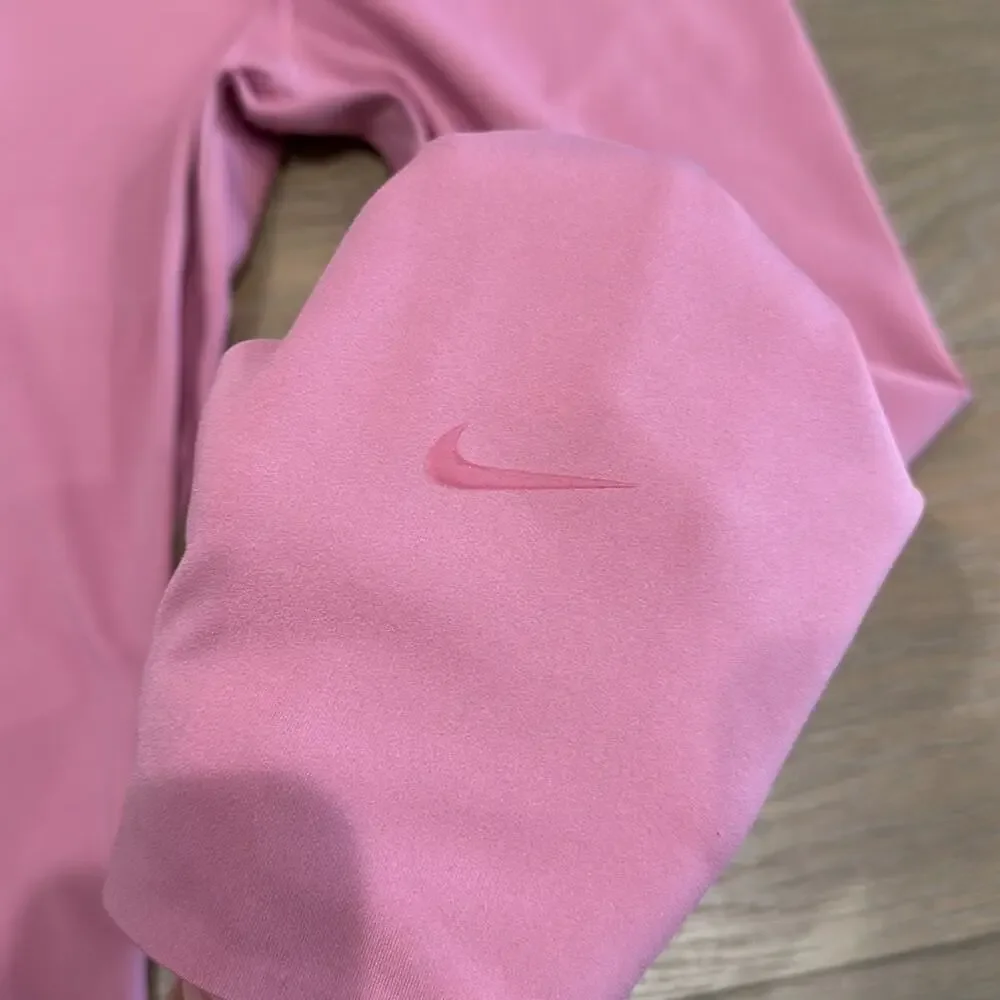NIKE Pink One Luxe Crop 7/8 Tight Gym Workout Running Active Leggings Size Large
